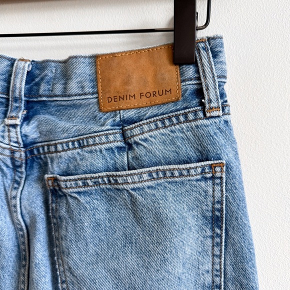 DENIM FORUM • Anita Super High Pleated Loose 28L in Picture This Bleu - Picture 10 of 14